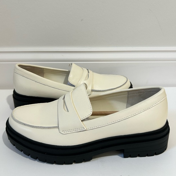 Quince Italian Leather Lug Sole Loafer Bone Cream Women's Sizes 7 and 8 NEW - Picture 4 of 12